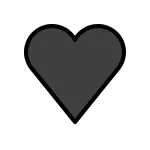 Black Heart SVG Icon